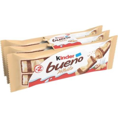 KINDER BUENO WHITE 2X3U. 117 GR KINDER BUENO WHITE 2X3U. 117 GR