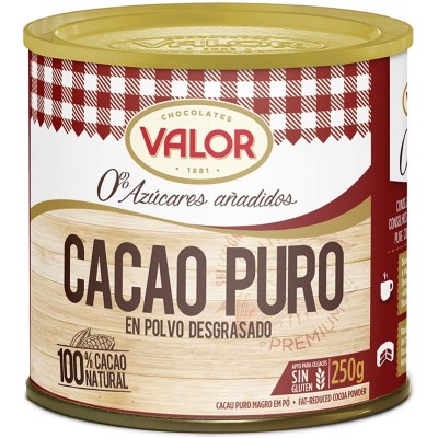 LATA CHOC. S/A POLVO VALOR 250 GR LATA CHOC. S/A POLVO VALOR 250 GR