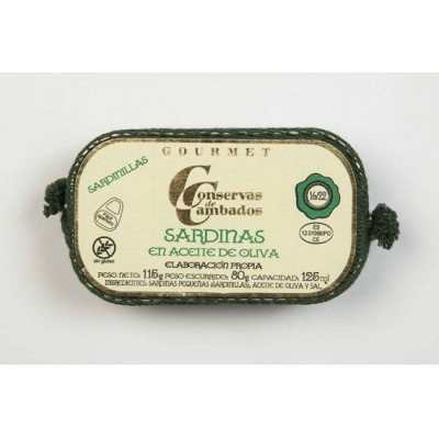 CAMBADOS GOURMET SARDINILLA ACEITE OLICA 16/22 CAMBADOS GOURMET SARDINILLA ACEITE OLICA 16/22