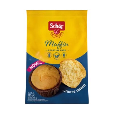 MUFFINS (MAGDALENAS) 5X45GR SCHAR SIN GLUTEN MUFFINS (MAGDALENAS) 5X45GR SCHAR SIN GLUTEN