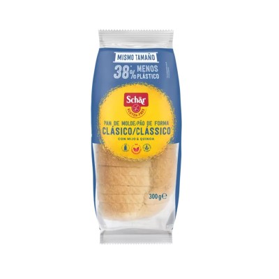 PAN DE MOLDE CLÁSICO 300GR SCHAR SIN GLUTEN PAN DE MOLDE CLÁSICO 300GR SCHAR SIN GLUTEN