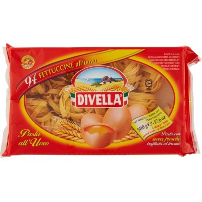 FETTUCCINE UOVO 500 GR DIVELLA FETTUCCINE UOVO 500 GR DIVELLA