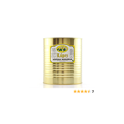 ACEITUNA MANZANILLA S/ANCHOA 5K.LATA 140/160 ACEITUNA MANZANILLA S/ANCHOA 5K.LATA 140/160