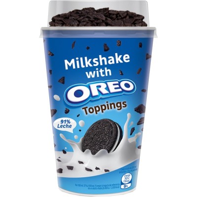 BATIDO OREO VASO 200ML TOPPINGS C10 - BATIDO OREO VASO 200ML TOPPINGS C10 -