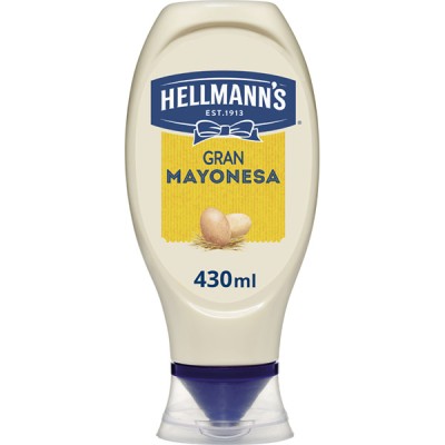 MAYONESA HELLMANS BOCABAJO 430 GR MAYONESA HELLMANS BOCABAJO 430 GR