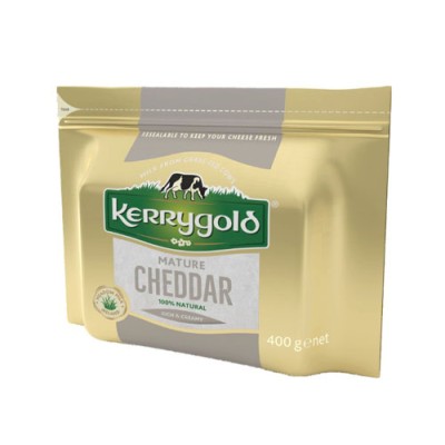 CHEDDAR BLANCO CURADO KERRYGOLD 400GX6 CHEDDAR BLANCO CURADO KERRYGOLD 400GX6