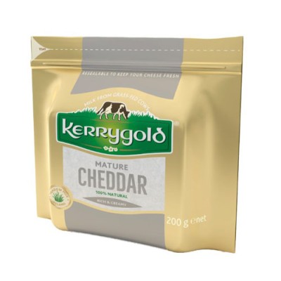 CHEDDAR BLANCO CURADO KERRYGOLD 200GX12 CHEDDAR BLANCO CURADO KERRYGOLD 200GX12