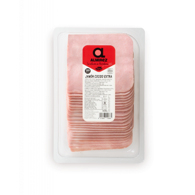JAMON COCIDO EXTRA LONCHAS 500G