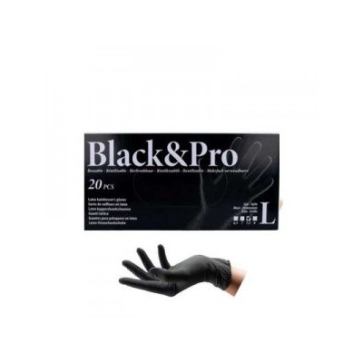 GUANTES LATEX NEGROS L