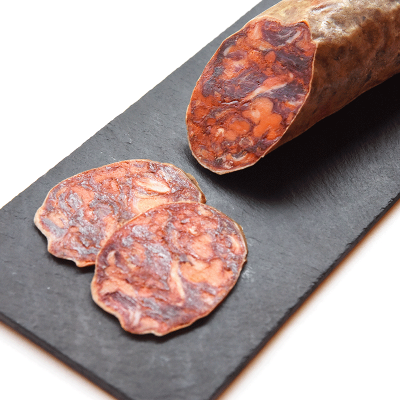 *CHORIZO IBERICO CEBO CULAR 1/2 PIEZAS