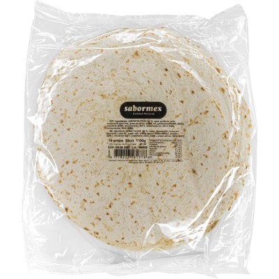 SABORMEX TORTITAS TRIGO 18 UND 25 CM