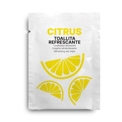 TOALLITAS PERFUMADAS LIMON 500 UND.