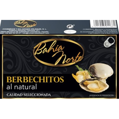 BERBERECHITOS AL NATURAL 90GR BAHIA NORTE