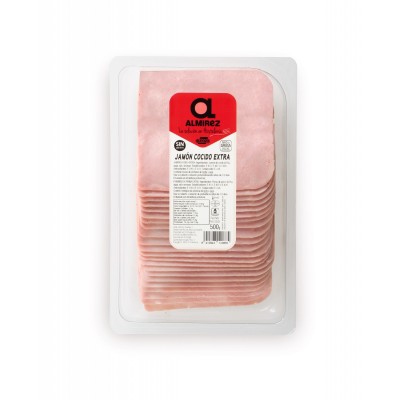 JAMON COCIDO EXTRA LONCHAS 500G