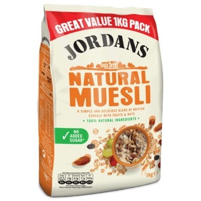 CEREALES MUESLI NATURAL 1 KG JORDANS