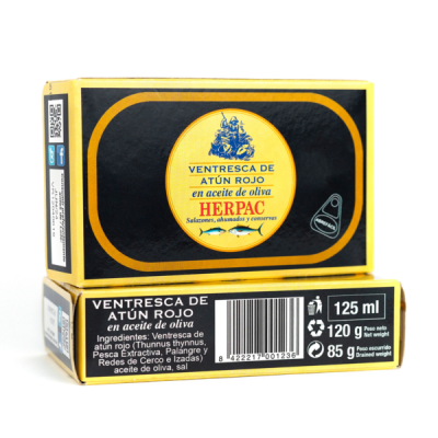 HERPAC VENTRESCA ATUN ROJO AC. OLIVA 120GR