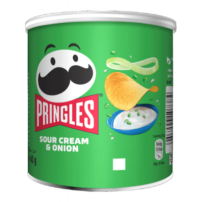 SNACK PRINGLES BOT 40 GR SOUR CREAM