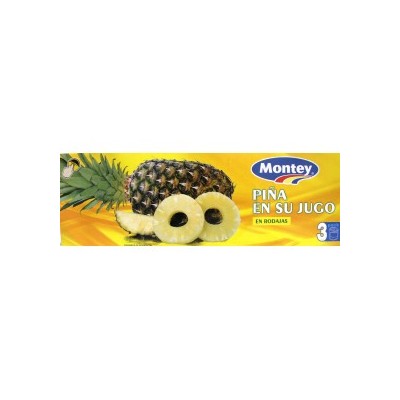 PIÑA JUGO MONTEY 3X 227 GR