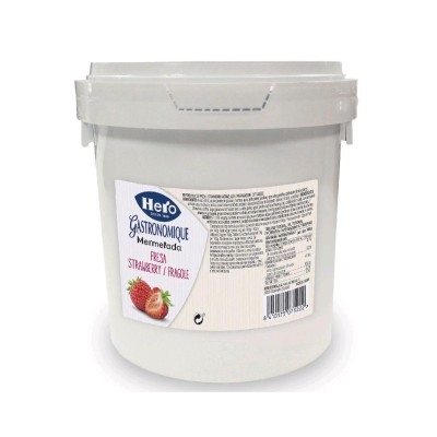 MERMELADA FRESA HERO CUBO 1K.