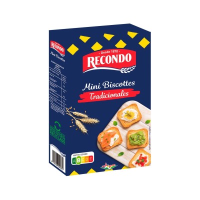 MINI BISCOTES GRILLE 120 GR RECONDO